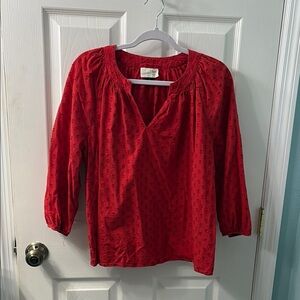 Universal Thread (Target) Red Lightweight Blouse